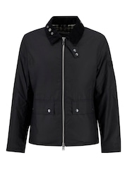 Barbour® International Black Marker Wax Jacket - Image 7 of 8
