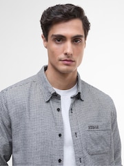 Barbour® International Grey Watson Houndstooth Shirt - Image 4 of 7