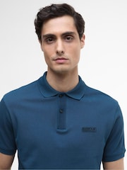 Barbour® International Blue Cotton Essential Polo Shirt - Image 3 of 7