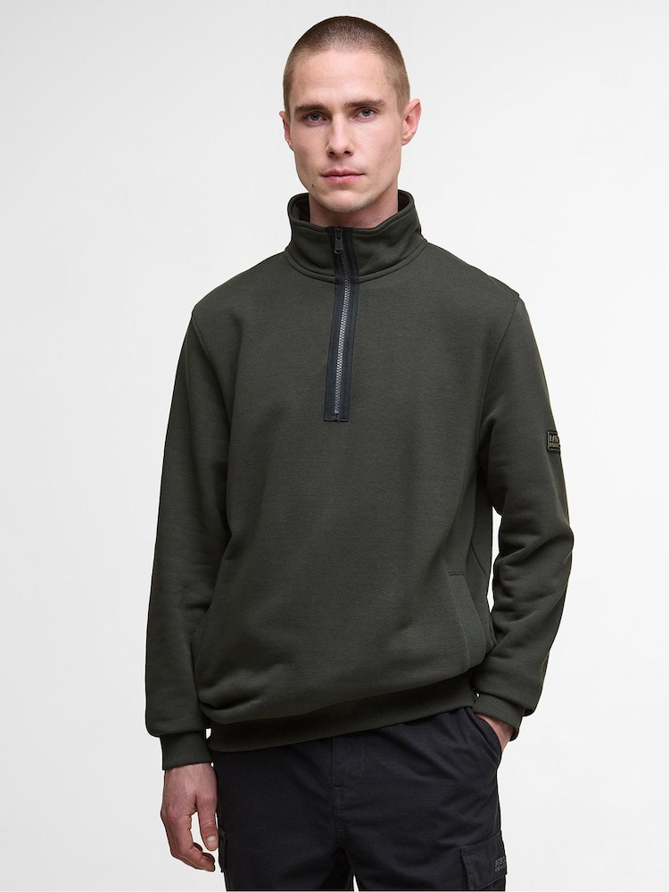 Barbour® International Outline Funnel Neck Sweatshirt - Image 1 of 7 Barbour® International Outline Funnel Neck Sweatshirt - Image 1 of 7