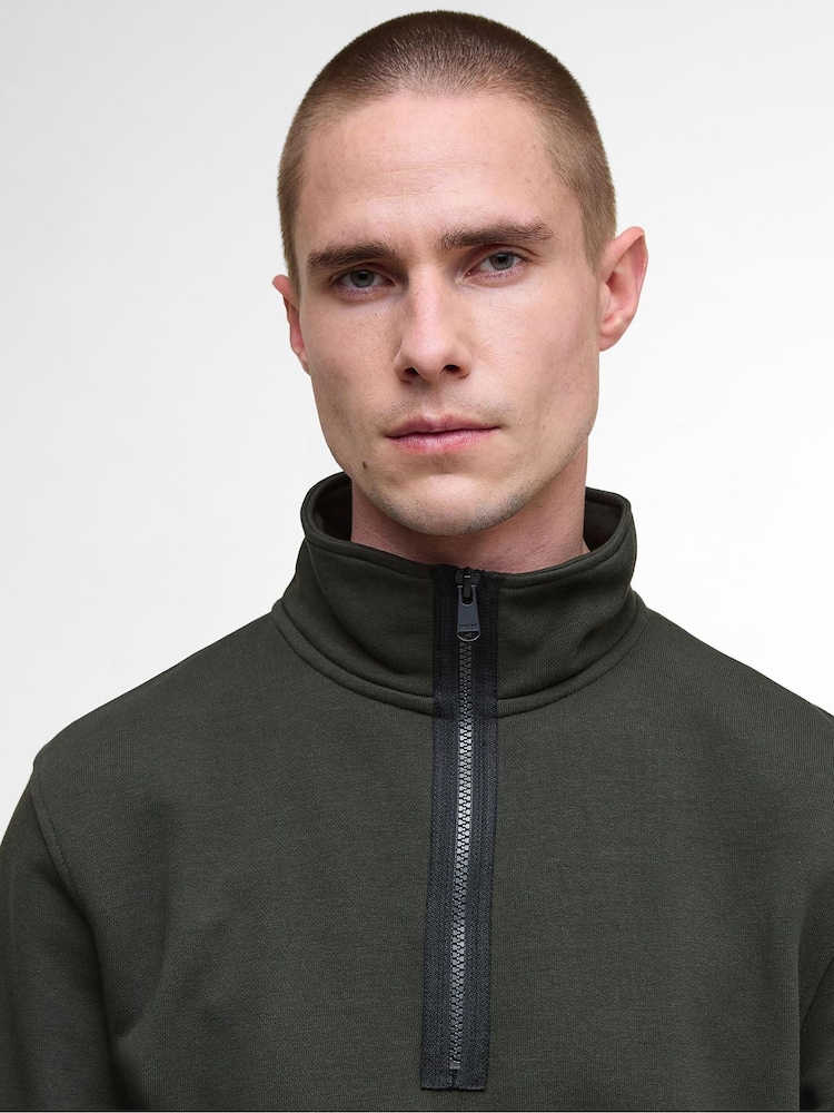 Barbour® International Outline Funnel Neck Sweatshirt - Image 2 of 7 Barbour® International Outline Funnel Neck Sweatshirt - Image 2 of 7