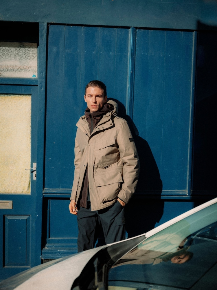 Barbour® International Brown Waterproof Jacket - Image 2 of 12