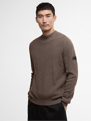 Barbour® International Crawley Crew Neck Brown Jumper - Image 1 of 7