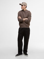 Barbour® International Crawley Crew Neck Brown Jumper - Image 5 of 7