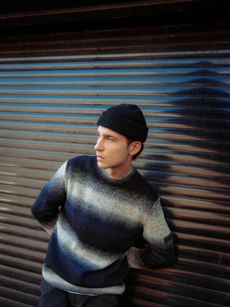 Barbour® International Black Vector Colourblock Crew Neck Jumper - Image 1 of 4