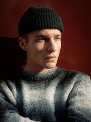 Barbour® International Black Vector Colourblock Crew Neck Jumper - Image 2 of 4