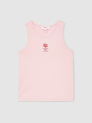 Reiss Pink Teigen 9-13 yrs Reiss | NYBG Floral Emblem Vest - Image 2 of 6