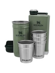 Stanley Hammertone Green Pre-Party Shot Glass + Flask Set - Image 1 of 2