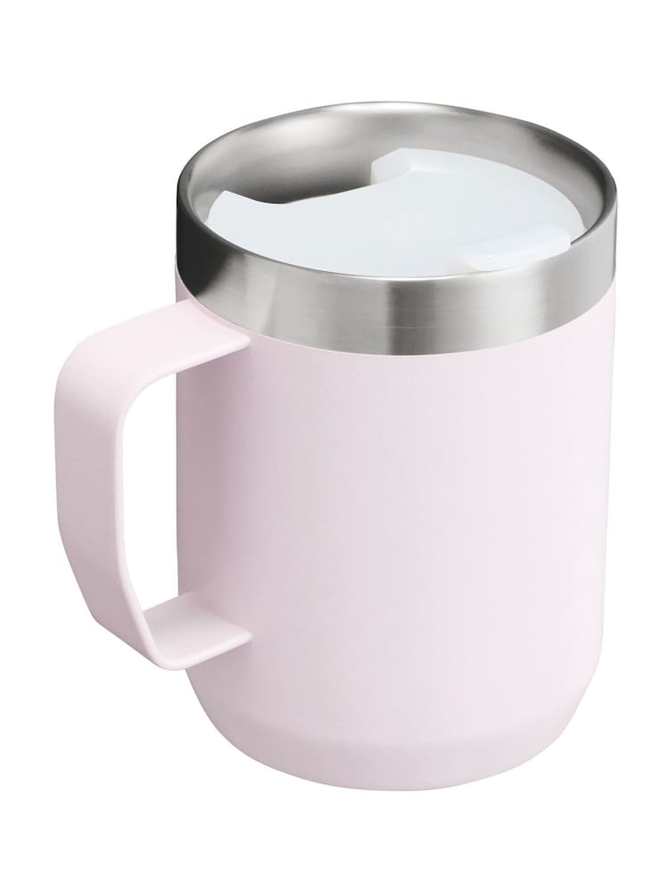 Stanley Rose Quartz Everyday Camp Mug 0.23L - Image 2 of 3 Stanley Rose Quartz Everyday Camp Mug 0.23L - Image 2 of 3