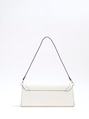 River Island Cream Faux Leather Clutch Bag - Image 3 of 6