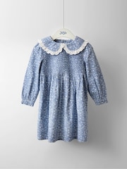 JoJo Maman Bébé Ditsy Floral Smocked Cord Dress - صورة 1 من 4