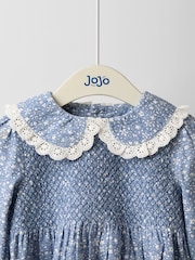 JoJo Maman Bébé Ditsy Floral Smocked Cord Dress - صورة 3 من 4