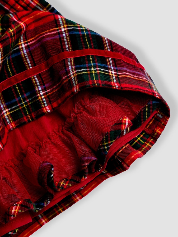 Rot - JoJo Maman Bébé Blouse & Tartan Skirt Set - Bild 7 von 7 Rot - JoJo Maman Bébé Blouse & Tartan Skirt Set - Bild 7 von 7