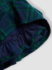 JoJo Maman Bébé Green Blouse & Tartan Skirt Set - Image 11 of 11