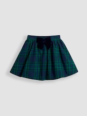 JoJo Maman Bébé Green Blouse & Tartan Skirt Set - Image 8 of 11