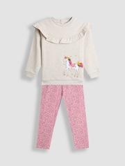 Jojo Maman Bébé Grey Sweatshirt And Leggings Set - Image 1 of 6