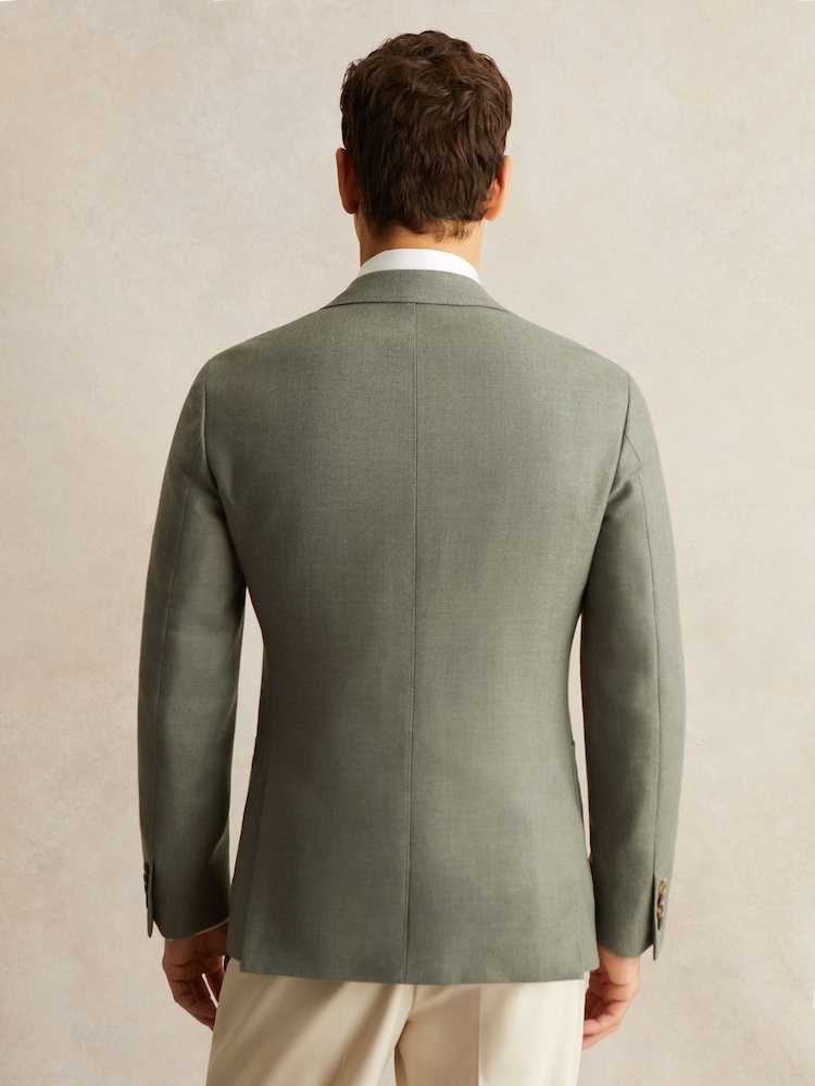 Buy Reiss Sage Green Midnight Wool-Blend Single-Breasted Blazer Slim-Fit from Next Netherlands Buy Reiss Sage Green Midnight Wool-Blend Single-Breasted Blazer Slim-Fit from Next Netherlands