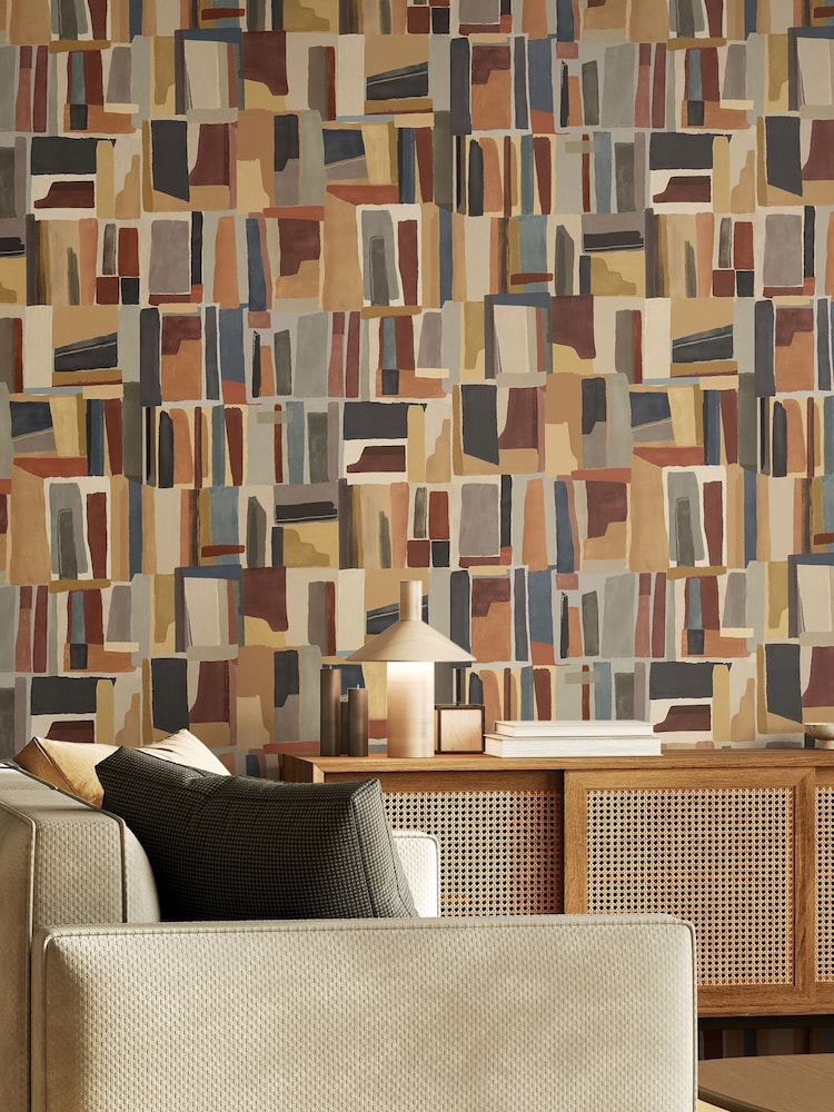 Ohpopsi Walnut Twist Abstract Cubes Wallpaper - Image 2 of 3 Ohpopsi Walnut Twist Abstract Cubes Wallpaper - Image 2 of 3