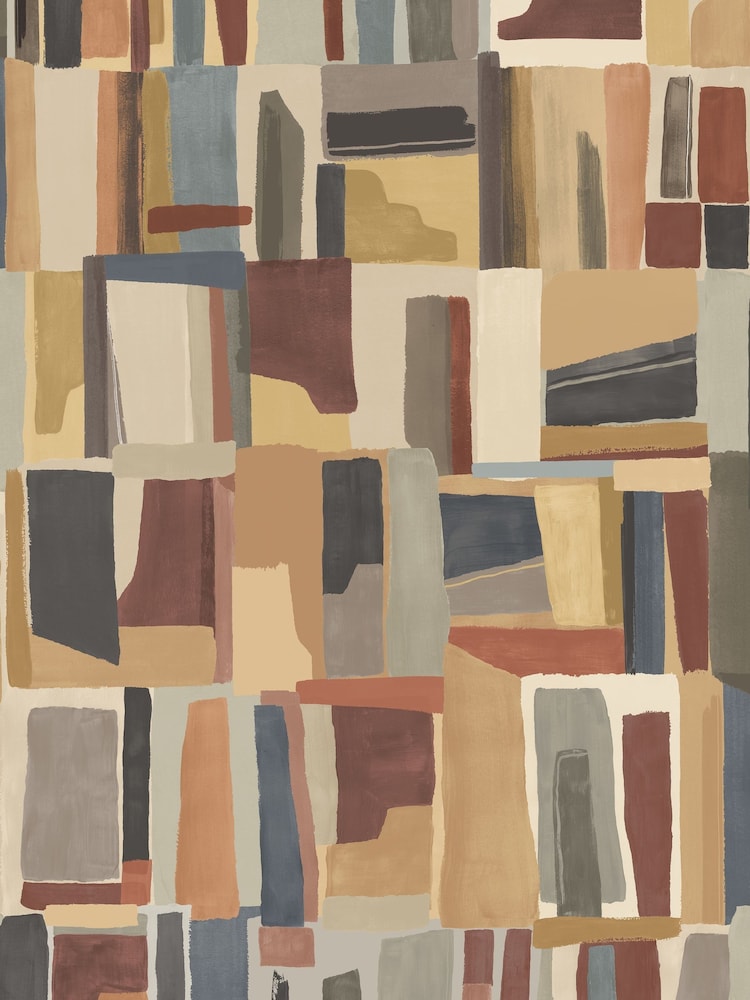Ohpopsi Walnut Twist Abstract Cubes Wallpaper - Image 3 of 3
