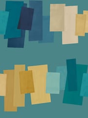 Ohpopsi Sapphire Mix Offset Blocks Wallpaper - Image 2 of 2