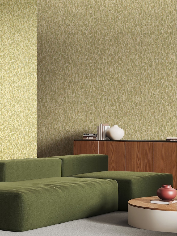 Ohpopsi Olivine Stipple Wallpaper - Image 1 of 2