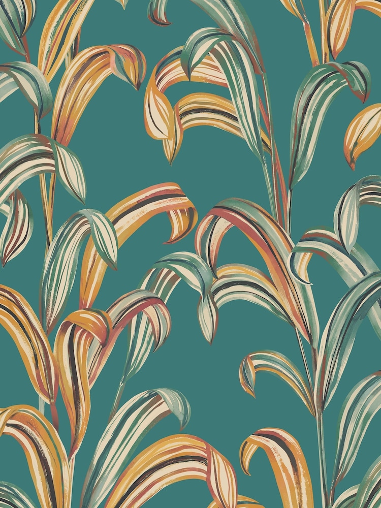 Ohpopsi Tropical Teal Revive Wallpaper - Image 2 of 2
