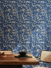 Ohpopsi Indigo Lorena Vine Wallpaper - Image 1 of 2