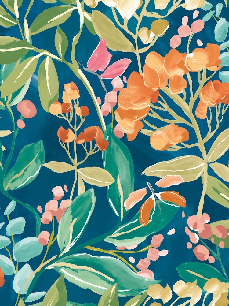 Ohpopsi Indigo Wallpaper - Image 2 of 2 Ohpopsi Indigo Wallpaper - Image 2 of 2