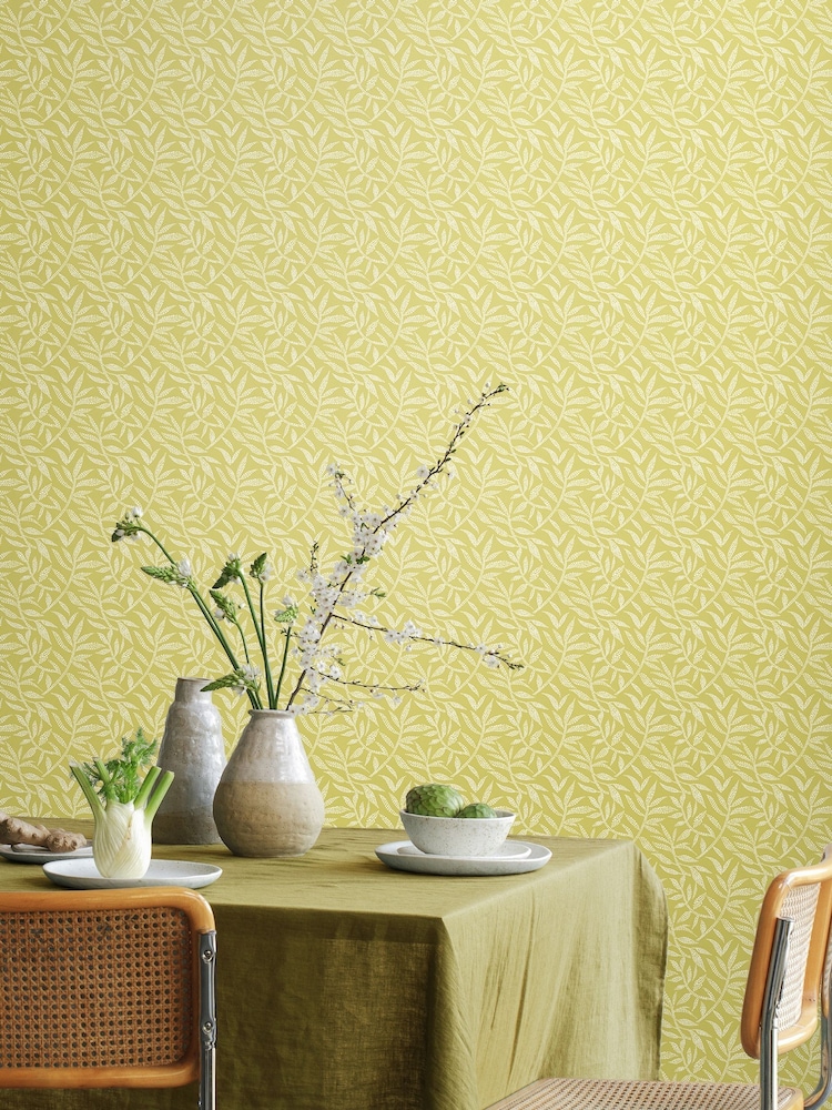 Ohpopsi Fern Dotty Leaf Print Wallpaper - Image 1 of 2