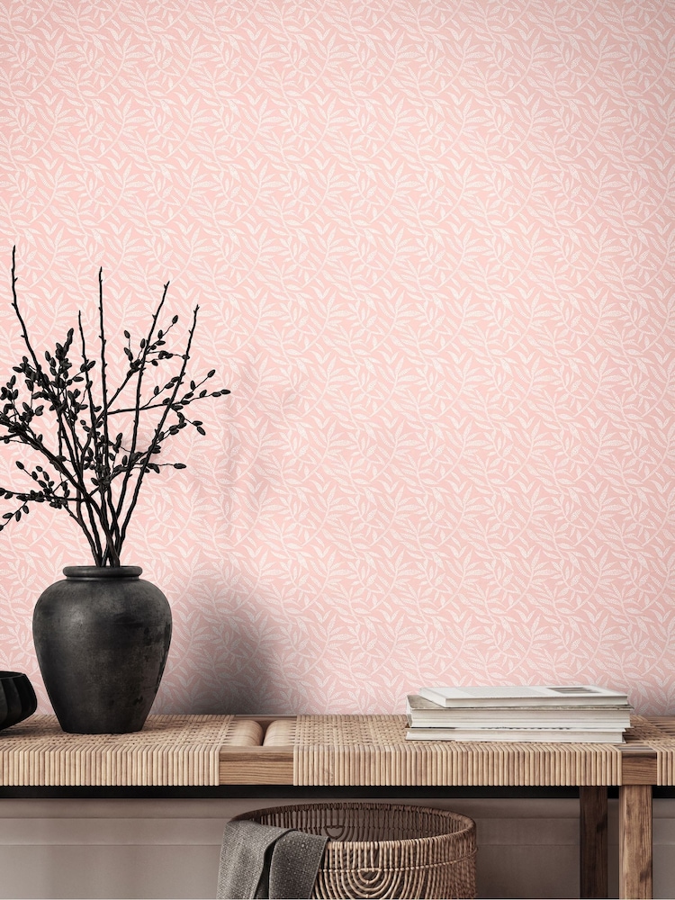 Ohpopsi Blossom Dotty Leaf Print Wallpaper - Image 1 of 2