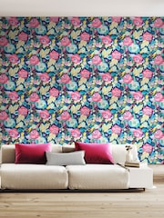 Ohpopsi Cornflower Mix Emily Rose Wallpaper - Image 1 of 2