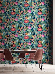 Ohpopsi Ink Flamingo Clementine Wallpaper - Image 1 of 2