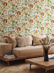 Ohpopsi Marmalade Lush Leaves Print Wallpaper - Image 1 of 2