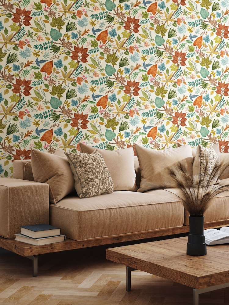 Ohpopsi Marmalade Lush Leaves Print Wallpaper - Image 1 of 2 Ohpopsi Marmalade Lush Leaves Print Wallpaper - Image 1 of 2