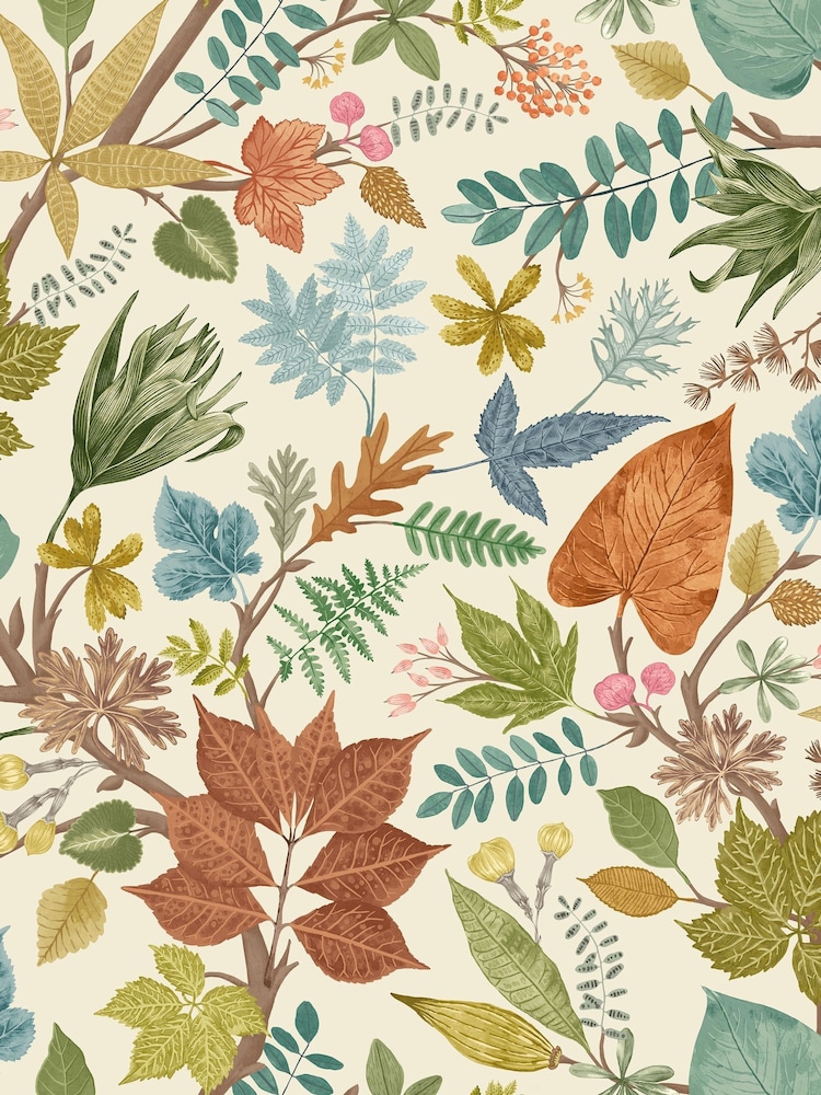 Ohpopsi Marmalade Lush Leaves Print Wallpaper - Image 2 of 2