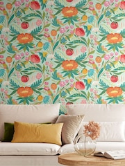 Ohpopsi Seafoam Mix Clementine Wallpaper - Image 2 of 3