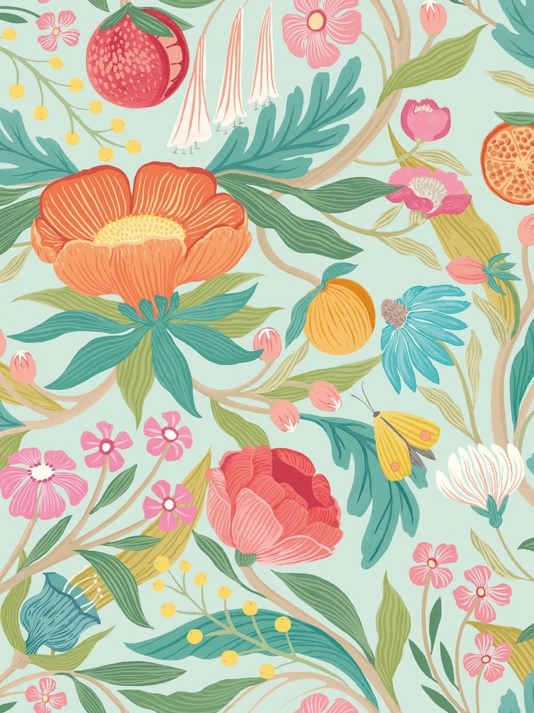 Ohpopsi Seafoam Mix Clementine Wallpaper - Image 3 of 3