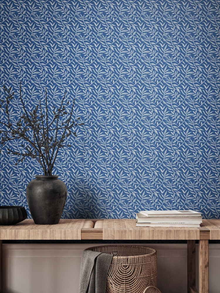 Ohpopsi Royal Dotty Leaf Print Wallpaper - Image 1 of 2