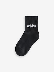 Blanco/Negro - adidas Linear Crew Socks 10 Pack - Imagen 10 de 11