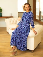 Aspiga Blue Long Sleeve Sally Anne Dress - Image 1 of 5