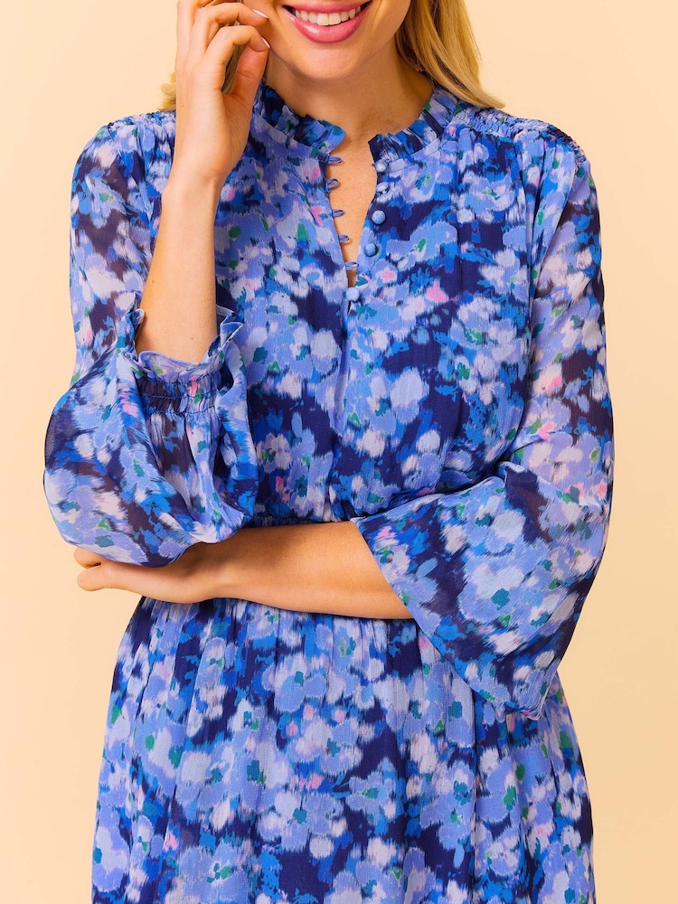 Aspiga Blue Long Sleeve Sally Anne Dress - Image 4 of 5