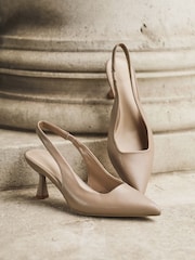Linzi Brown Presley Stiletto Pointed Court Heels - Image 1 of 6