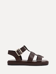 Linzi Brown Camden Padded Sock Gladiator Sandals - Image 3 of 6