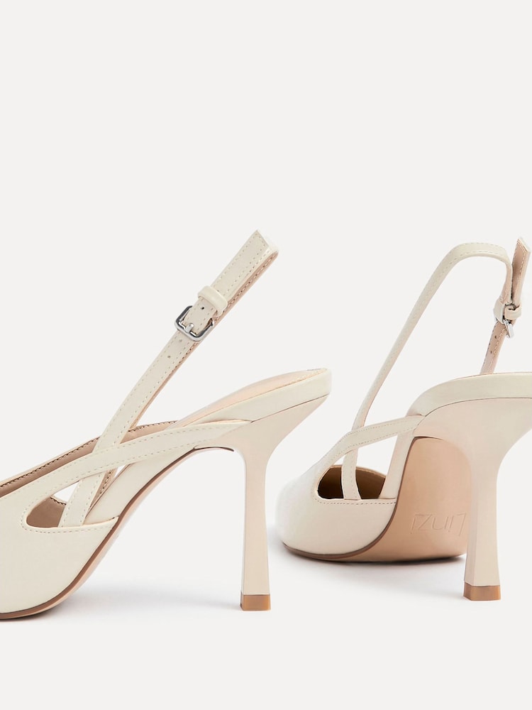 Linzi Nude Rhea Sling Back Court Heels - Image 5 of 5