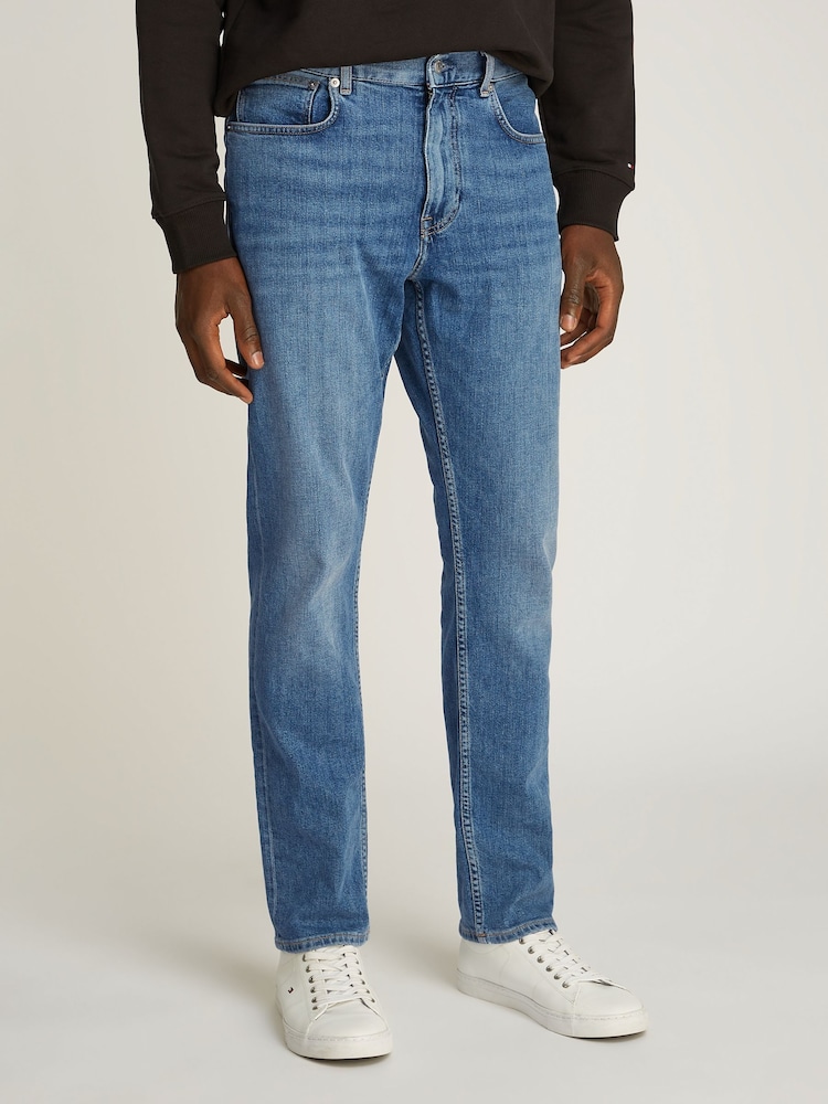 Tommy Hilfiger Blue Light Core Harlem Tapered Leg Jeans - Image 1 of 7