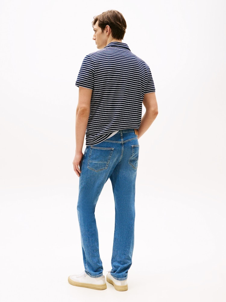 Tommy Hilfiger Blue Light Core Harlem Tapered Leg Jeans - Image 2 of 7 Tommy Hilfiger Blue Light Core Harlem Tapered Leg Jeans - Image 2 of 7