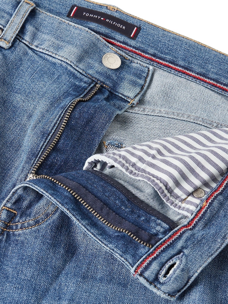 Tommy Hilfiger Blue Light Core Harlem Tapered Leg Jeans - Image 7 of 7