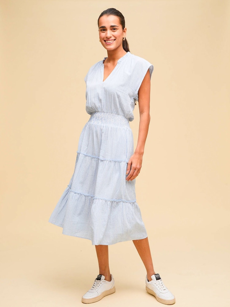 Aspiga Blue Riley 100% Cotton Dress - Image 1 of 5