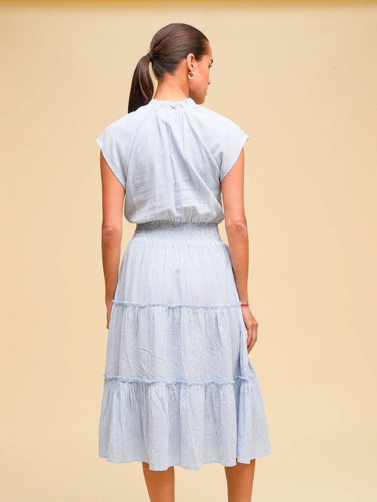 Aspiga Blue Riley 100% Cotton Dress - Image 2 of 5