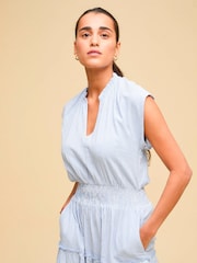 Aspiga Blue Riley 100% Cotton Dress - Image 4 of 5